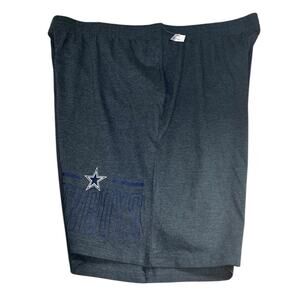 Men's NFL Team Apparel Dallas Cowboys Gray Shorts Sz 3XL Pockets Elastic Waist